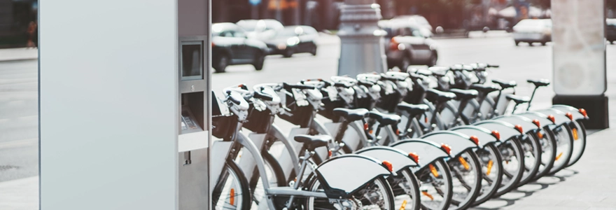 vélos en libre-service dans les villes